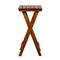 26" Light Brown Acacia Wood Outdoor Folding Accent Table